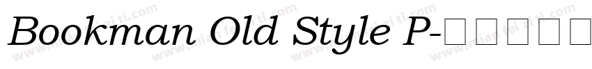 Bookman Old Style P字体转换